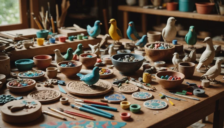 oiseau bois mobile