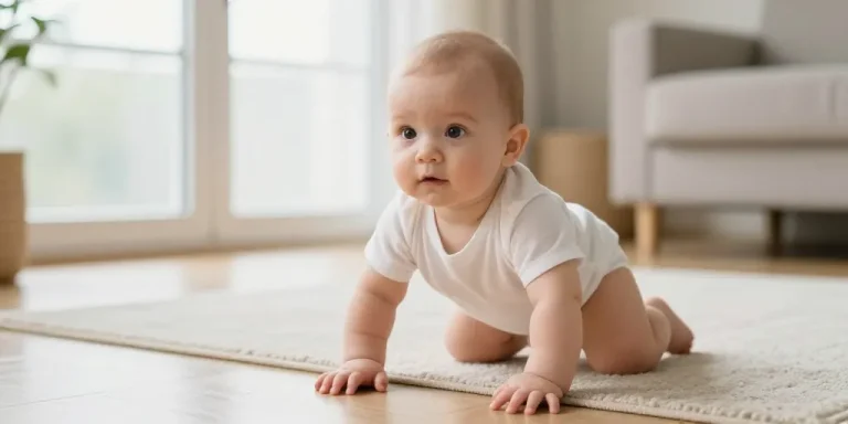 à quel âge un bébé marche à quatre pattes