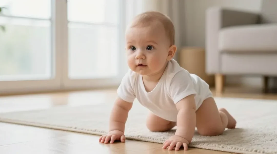 à quel âge un bébé marche à quatre pattes