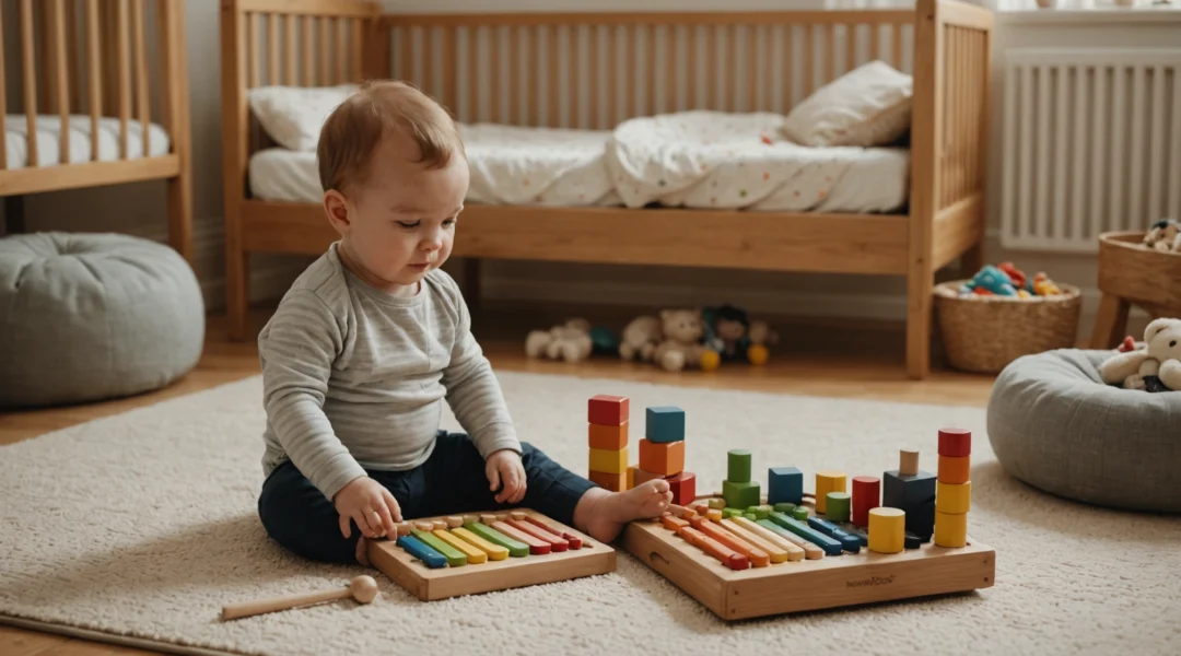 bébé tape montessori